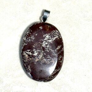 2/$20, Natural Earthy Brecciated Jasper Pendant, Large Genuine Gemstone Pendant